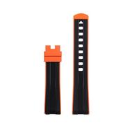 QSYJCCXD Per Omega Seamaster 300 Universe 007 Fine curva fluorina in gomma fluoro di guardia da 20 mm Orologio morbido Uomini Sostituzione