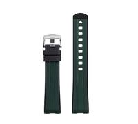 QSYJCCXD Per Omega Seamaster 300 Universe 007 Fine curva fluorina in gomma fluoro di guardia da 20 mm Orologio morbido Uomini Sostituzione