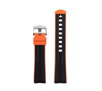 QSYJCCXD Per Omega Seamaster 300 Universe 007 Fine curva fluorina in gomma fluoro di guardia da 20 mm Orologio morbido Uomini Sostituzione