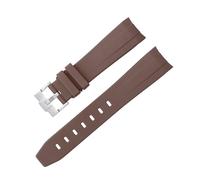 QSYJCCXD Per omega speedmaster orologio di sostituzione della fascia curva senza gap maschi in gomma da donna 20mm 21mm 2mm 2 mm di orologio d'orologio in argento rosa oro fibbia nera