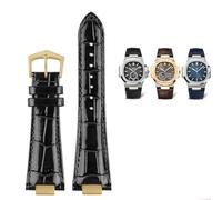 QSYJCCXD Per vera cintura di orologio in pelle 5711 5712G Nautilus Watch Strap Interfaccia speciale 25mm*13mm uomo di guardia da uomo