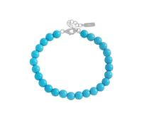 QSYJCCXD Pietra sintetica 925 Bracciale in argento sterling Bracciale arrotondate fatte a mano Pere raffinate a mano regolabile