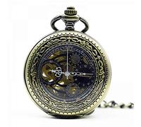 QSYJCCXD Pocchetta meccanica Scheletro Orologio meccanico Uomini Antique Tasca da collana e orologi Canca Orologio maschio Orologio miglior regalo