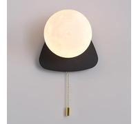 QSYJCCXD Prononi murali, 1 Illuminazione Moderna Moderna Minimalista in Globo con Interruttore a trazione, Geometria Creativa Lampada montata Interna per Camera da Letto da Bagno