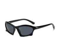 QSYJCCXD Trend Steampunk Occhiali Da Sole Occhiali Da Sole Delle Donne Degli Uomini di Modo Occhiali Da Sole Punk Occhiali Da Sole Femminile Occhiali Da Sole Occhiali UV400, Nero grigio, Taglia unica
