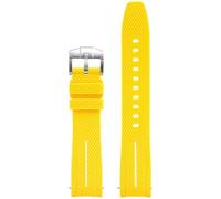 QSYJCCXD UNIVERSAL 20MM Watch Cint Men Women Rubber Release Watch Band Curved End Bands