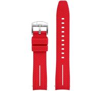 QSYJCCXD UNIVERSAL 20MM Watch Cint Men Women Rubber Release Watch Band Curved End Bands