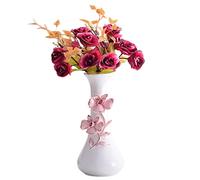 QSYJCCXD Vaso Fiorito in Porcellana glassata Dorata Vaso di Fiori in Ceramica per Lo Studio Decorazione per Matrimoni Domestici con Vaso di Fiori per Fiori Vaso