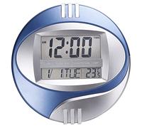 QSYJCCXD Visualizza Orologio elettronico a Parete Digitale LCD Moderne Moderne Calendario Orologio a LED Mute of Home Office Decoration (Blue)