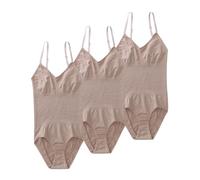 QTANZIQI 3 Piece Womens Body Scoop Neck Sleeveless Shapewear Tummy Control Waist Trainer Butt Lift Body Suits