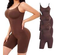 QTANZIQI 3 Piece Womens Bodyshaper Romper Shapewear Waist Trainer Body Suit Open Crotch Shape Body Line