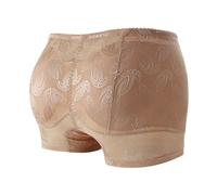 QTANZIQI Body Shaper for Women - Beige Jacquard Mutandine Vita a Bassa Forma di Mutande al Fianco dell'anca, Biancheria Intima per bottino Senza Cucitura Traspirante