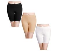 QTANZIQI Boxer di Sicurezza da Donna Pantaloncini di Cotone Anti sfregamento Gamba Lunga Mutandine Intimo Pantaloncini da Ragazzo da Donna Leggings per sotto i Vestiti Confezione Multipla