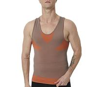 QTANZIQI Canotta da Uomo Modellante per Il Controllo della Pancia, Gilet Dimagrante per Il Corpo, Canottiera Sottile Senza Cuciture per Addominali Addominali