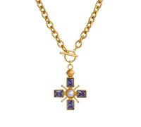 QTANZIQI CHUSH Vintage CROVE Violet LACKY CACCOLA Pensa CHURACHE PVD PVD Plated AILLESA Donne Donne GIETTILI