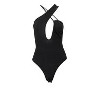 QTANZIQI Cross Spaghetti Strap Bodysuit Women Backless High Street Solid Camisole Thong Clubwear