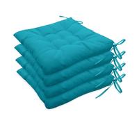 QTANZIQI Cuscini Impermeabili per sedie da Interno ed Esterno Verde Giada 40x40 cm con Lacci per Patio Giardino Cucina Ufficio - Cuscino Decorativo 1 Pezzo