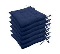 QTANZIQI Cuscini Impermeabili per sedie da Interno ed Esterno Verde Giada 40x40 cm con Lacci per Patio Giardino Cucina Ufficio - Cuscino Decorativo 1 Pezzo