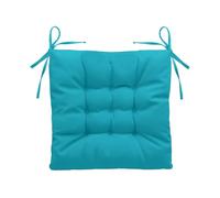 QTANZIQI Cuscini Impermeabili per sedie da Interno ed Esterno Verde Giada 40x40 cm con Lacci per Patio Giardino Cucina Ufficio - Cuscino Decorativo 1 Pezzo