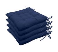 QTANZIQI Cuscini Impermeabili per sedie da Interno ed Esterno Verde Giada 40x40 cm con Lacci per Patio Giardino Cucina Ufficio - Cuscino Decorativo 1 Pezzo