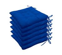 QTANZIQI Cuscini Impermeabili per sedie da Interno ed Esterno Verde Giada 40x40 cm con Lacci per Patio Giardino Cucina Ufficio - Cuscino Decorativo 1 Pezzo