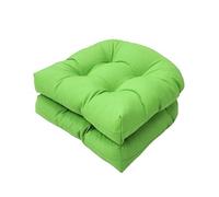 QTANZIQI Cuscino a Forma di U Cuscini per sedili da Patio per Esterni in Confezione da 2 48x48 cm Cuscini da Giardino Morbidi e Resistenti alle intemperie per la Cucina di casa e L'Ufficio -