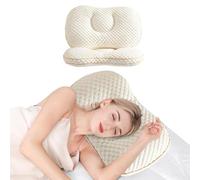 QTANZIQI Cuscino cervicale Ortopedico per alleviare Il Dolore, Supporto ergonomico per Chi Dorme sul Fianco e sulla Schiena