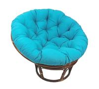 QTANZIQI Cuscino da Esterno Rotondo Turchese da 90 cm, Morbido Cuscino da Seduta per Sedia a Uovo, per Interni ed Esterni, Elegante Cuscino per Sedia da Giardino, Comodo e Perfetto per Patio e