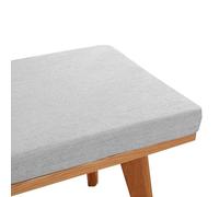 QTANZIQI Cuscino per Panca da Giardino per Esterni Grigio Chiaro 45x45x3 cm Impermeabile Cuscino per Divano con Cerniera Rimovibile Cuscino Morbido per mobili da Giardino per Panca per Il Massimo