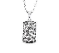 QTANZIQI Gothic Vintage 316L in Acciaio Inossidabile Demone Occhi a Ciondolo Collane per Uomini personalità Masonic Amulet Gioielli Presenta DOP