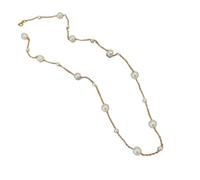 QTANZIQI Imitazione Minimalista Collana della Nappe Perla Perla per Donne Signore Eleganti Perla Bianca Clavicle Catena Clavicole Fare di Gioielli