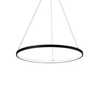 QTANZIQI Lampada a Sospensione a LED per Sala da Pranzo, Lampada Rotonda da 63 W ad Altezza Regolabile, 1 Anello, Area Perfetta, Soggiorno Bar, caffetteria, plafoniera.