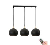 QTANZIQI Lampada a Sospensione con Telecomando e Ricarica USB - Lampadario Wireless a soffitto per Isola Cucina, Sala da Pranzo, Soggiorno, Camera da Letto, lampadario Elegante