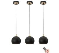 QTANZIQI Lampada a Sospensione con Telecomando e Ricarica USB - Lampadario Wireless a soffitto per Isola Cucina, Sala da Pranzo, Soggiorno, Camera da Letto, lampadario Elegante