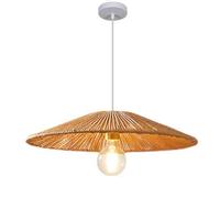 QTANZIQI Lampada a Sospensione per corridoio11.8 Paralume Intrecciato in Corda di Canapa Naturale E27 LampadarioElegante Decorazione per la casa per caffetterie e ristoranti