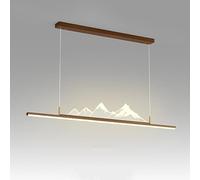 QTANZIQI Lampadario a LED Lampadario a Sospensione Tradizionale Orientale Apparecchio a soffitto per Isola Cucina Soggiorno Bar Lampadari lineari a Strisce