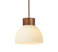 QTANZIQI Lampadario a Testa Singola con Vite E27, Paralume in Vetro Personalizzato per Lampada a Sospensione, Lampada a Sospensione in Stile Industriale Nordico, lampade Decorative per Bar Camera da