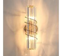 QTANZIQI Lampade da Parete Applique 15.7IN Lampade da Parete a Luce Base in Metallo Lampada da Parete a Colonna E14 Lampada da Parete dimmerabile a Tre Colori per Sala da Pranzo Soggiorno Camera da