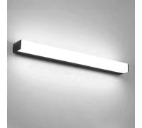 QTANZIQI Lampade da Parete Applique Barra Luminosa a LED per Bagno Lampada da toeletta lineare Lampada da Specchio Lunga per armadietto a Specchio Lampada da Parete Bianca per toeletta (Scuro, 60 cm)