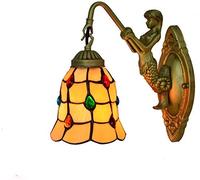 QTANZIQI Lampade da Parete Applique Lampade da Parete per Interni Lampada da Parete Vintage da 6 Pollici Giardino Americano Perline Phoenix Lampada da Parete Specchio da Bagno Fari Letto corridoio