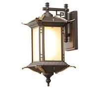 QTANZIQI Lampade da Parete Applique Lanterna da Parete per Esterno Lampada da Patio Lampada da Esterno dal Tramonto all'alba Lampade da Parete per Esterno Fotocellula Lanterna per Esterno Sconce