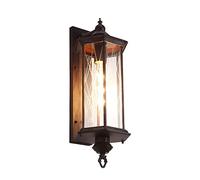 QTANZIQI Lampade da Parete Applique per Esterni Impermeabile Ruggine Protezione Solare Lampada da Giardino Comunità Balcone Corridoio Scala Retro Villa Porta Corpo Lampada in Alluminio (1 Confezione)