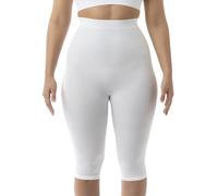 QTANZIQI Leggings Capri da Donna, Leggings 3/4 a Vita Alta Massaggianti Anticellulite, Made in Italy, 123