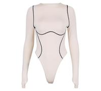 QTANZIQI Long Sleeve Striped Line Patchwork Bodycon Playsuit Autumn Winter Women Streetwear Outfits Female Body