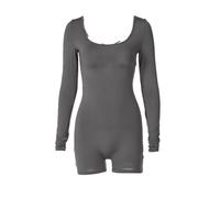 QTANZIQI Long Sleeves Backless Solid Lace Up Slim Skinny Playsuit Summer Women Fashion Y2K Streetwear Party Club Rompe