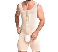 QTANZIQI Men Body Tummy Control Jumpsuit Tops Adjustable Shapewear Open Crotch Waist Trainer Open Crotch Bodysuit