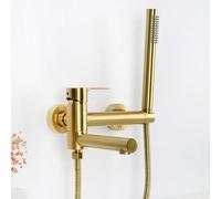 QTANZIQI Montaggio a pareteMiscelatore per docciaElegante Rubinetto per Vasca in Ottone con Comando Singolo dell'Acqua Calda e del freddo3 Finiture Eleganti per Il Bagno e Facile da installare