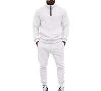 QTANZIQI Offerta The Day Tute da Ragazzo Felpe con Cappuccio Personalizzate da Uomo Set da 2 Pezzi a Maniche Lunghe Stampa Dorata e Pantaloni Completo Abito Tradizionale Felpe con Cappuccio da Uomo