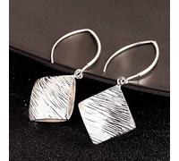 QTANZIQI Orecchini per Ragazze, Orecchini a Bottone per Orecchini da Donna Accessori Orecchini Fatti a Mano tailandesi Orecchini in Argento Sterling S925 per Abbigliamento Come Mostrato, 925