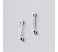 QTANZIQI Orecchini per Ragazze, Orecchini S925, Orecchini Piccoli con Perline Leggere alla da Donna, Orecchini con Perline Rotonde Temperamento Orecchini GioielliUna Coppia, 925